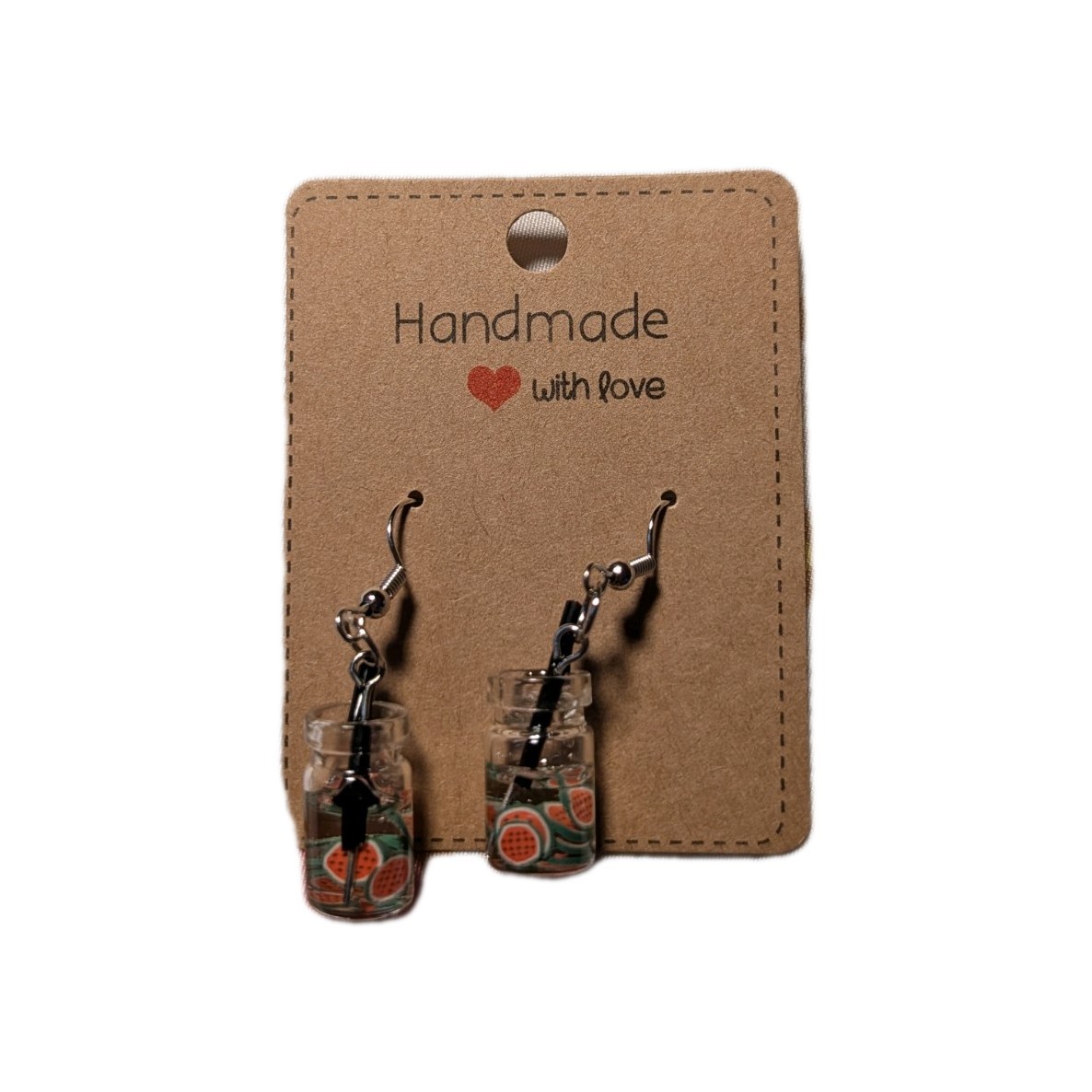 Handmade Dangle Earrings Multicolor Food Theme for Women of all ages