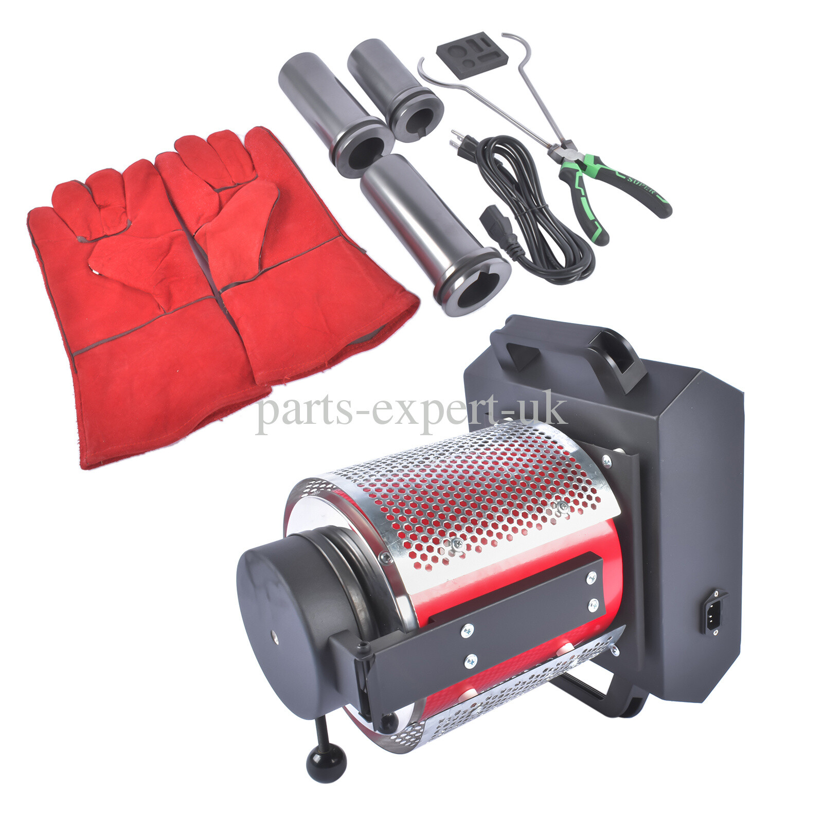 Electric Gold Melting Furnace with Graphite Crucible & Ingot Mold 1150°C/2102°F