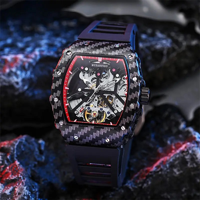 Men’s Automatic Skeleton Mechanical Watch Luxury Casual Business Fashion