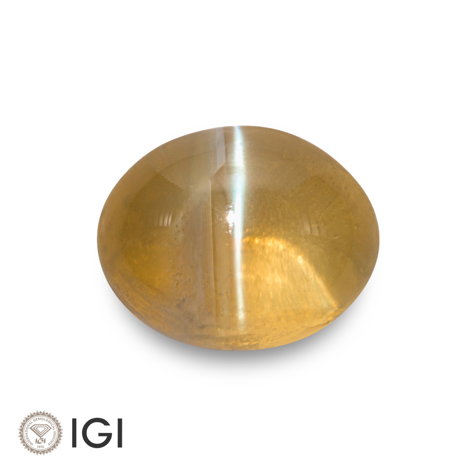 IGI Certified CEYLONESE Chrysoberyl Cat’s Eye 2.86 Ct. Natural Untreated OVAL