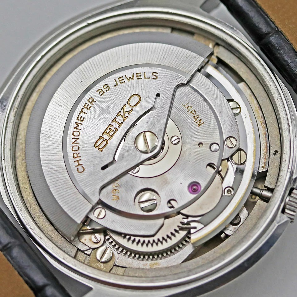 SEIKO SEIKOMATIC CHRONOMETER 6246-9000 1966 Vintage 36.5mm SS Silver Auto Men’s