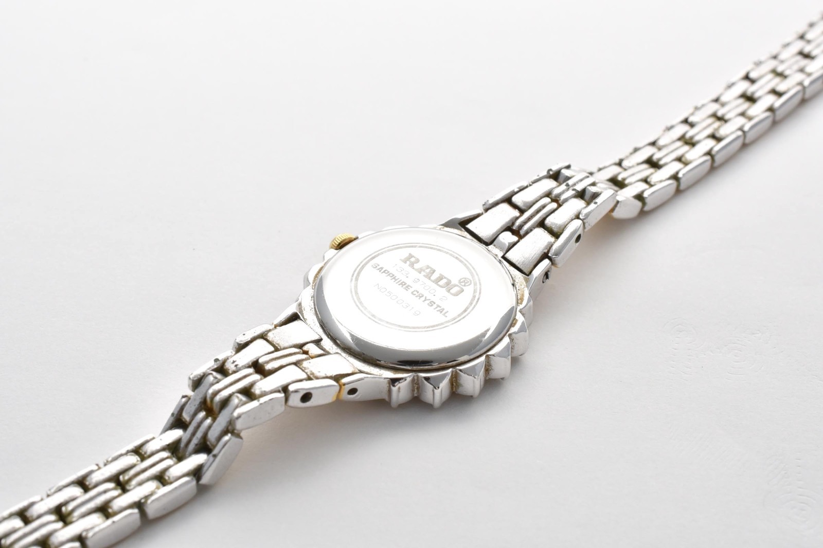 Vintage [Box] RADO 133.9700.2 Gold Diamond Bezel Quartz 22mm Women’s Watch JAPAN