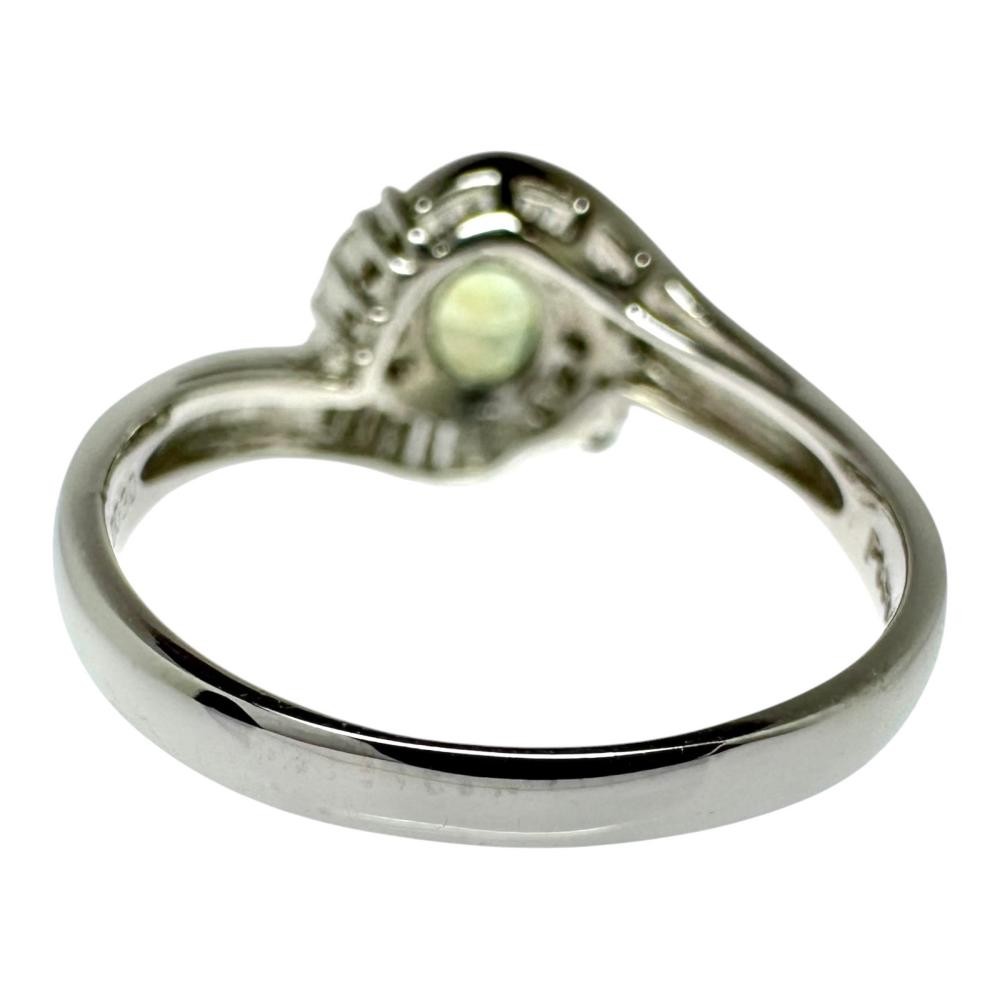 US 7 alexandrite 0.36ct diamond 0.30ct in total Ring Pt900Platinum 4.9g Women