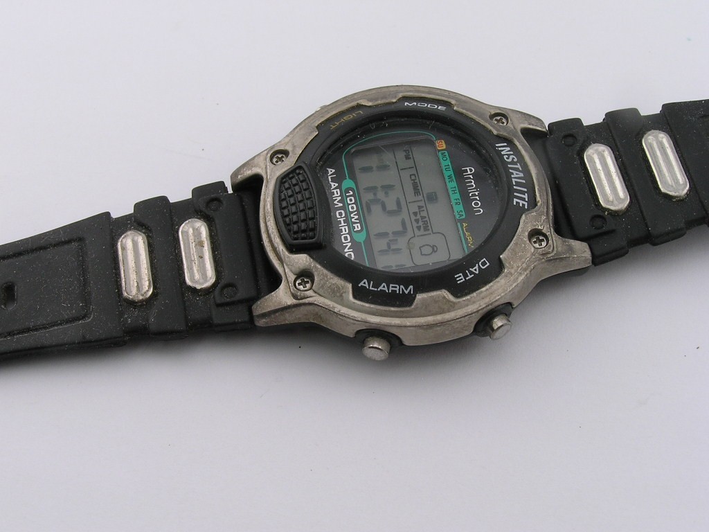 Vintage Armitron Instalite Multifunction Watch LCD 40/6617 Working