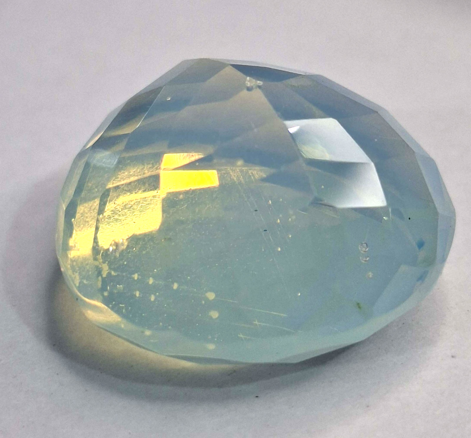 Fabulous Blue Fire Opal Pear Cut 58-60 Ct Loose Certified Gemstone SB326