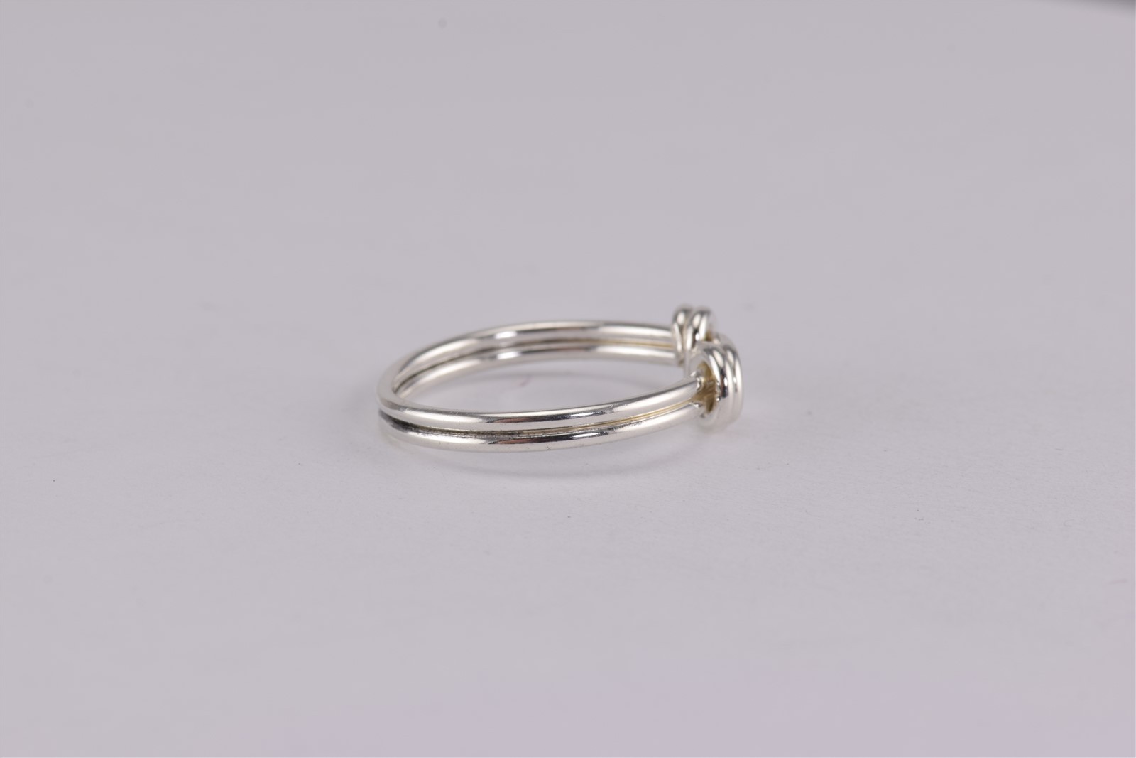 Sterling Silver Double Wrapped Down Around & Over Band Ring 925 Sz: 8