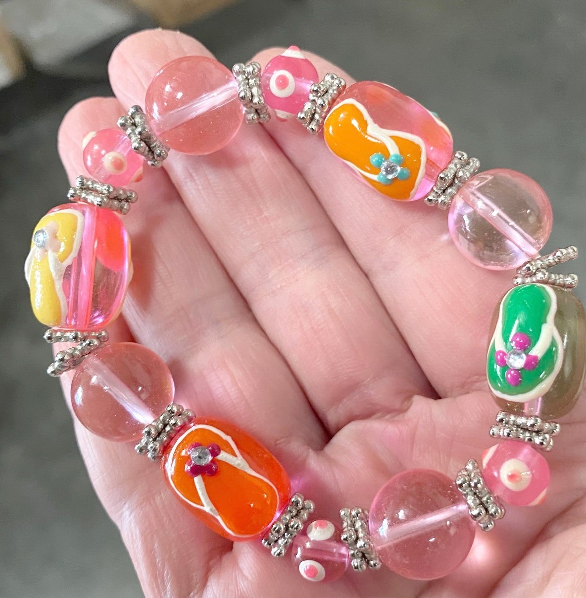 Beach Bracelets Jewelry Wholesale Bracelet Lot of 6 Beaded Stretch Bracelets