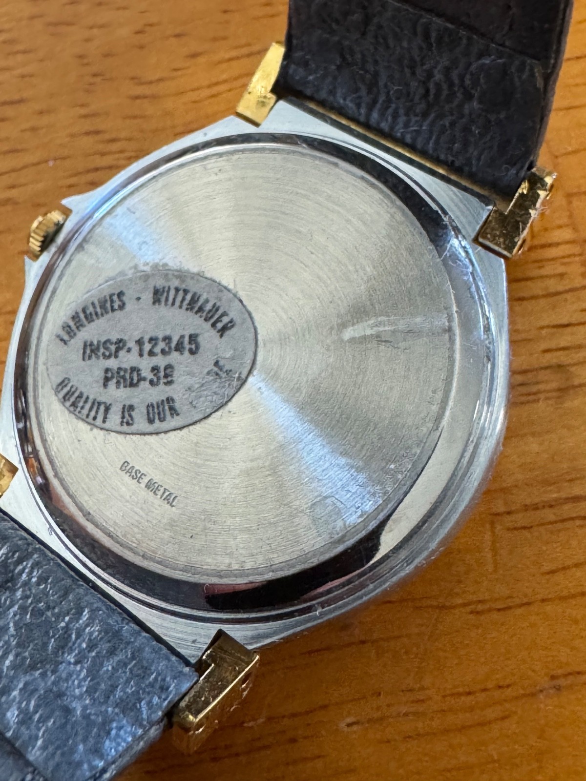 WITTNAEUER LONGINES SWISS MADE “DODECAGON” STYLE BEZEL – 30.5 MM – PIG SKIN BAND