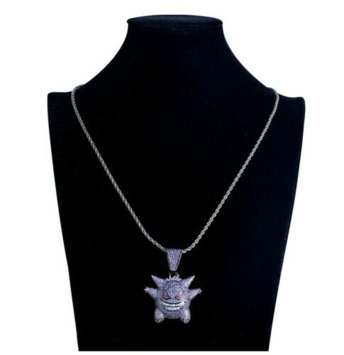 Pokemon Gengar Purple Necklace – Great Gift – Rhinestone