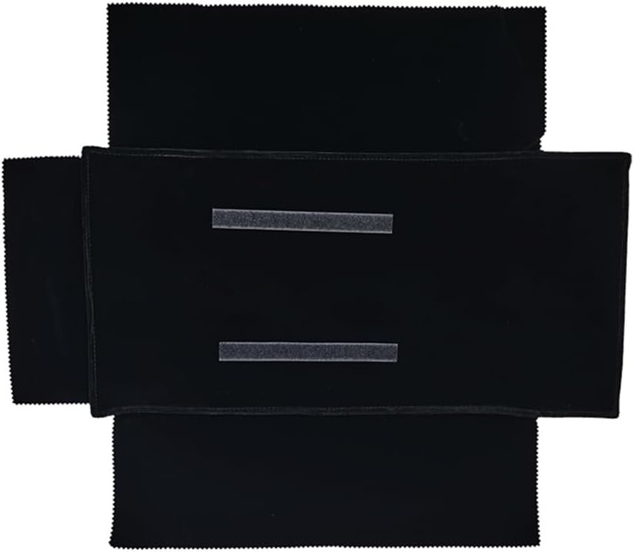 Velet Travel Jewelry Case Roll Bag Organizer for Necklace Bracelet Black Gray Ve