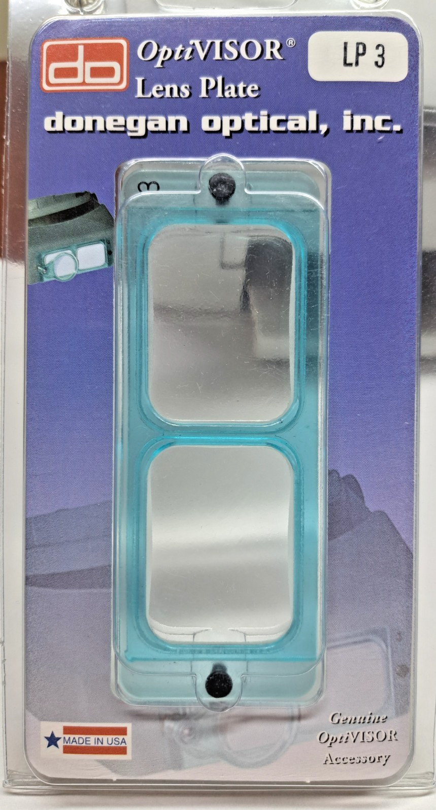 NEW! Donegan OptiVisor LP3 Replacement Glass Lens Plate for Magnifier 1.75X