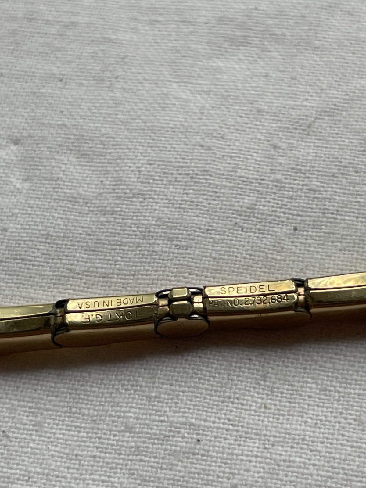 GREAT KIT!!! 8 art-deco USA gold filled ladies watch bands – lot 0807
