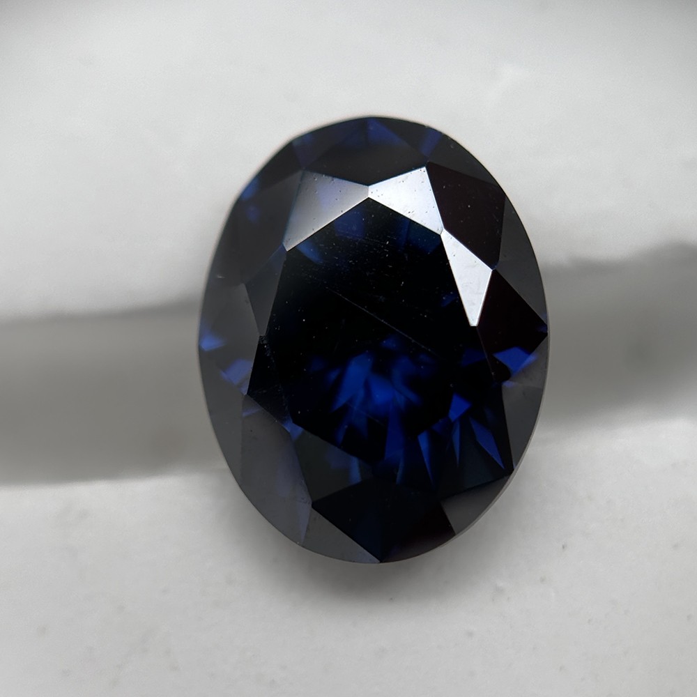 1PCS 2x3mm-12x16mm Oval Shaped GRA Certificate Sapphire Color Loose Moissanite