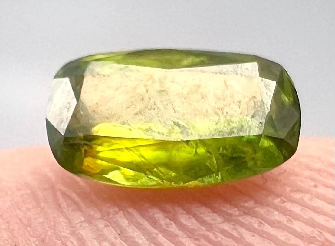 0.57 Carat Rare Natural Yellow Color Sphene Cut Gemstone From Pakistan