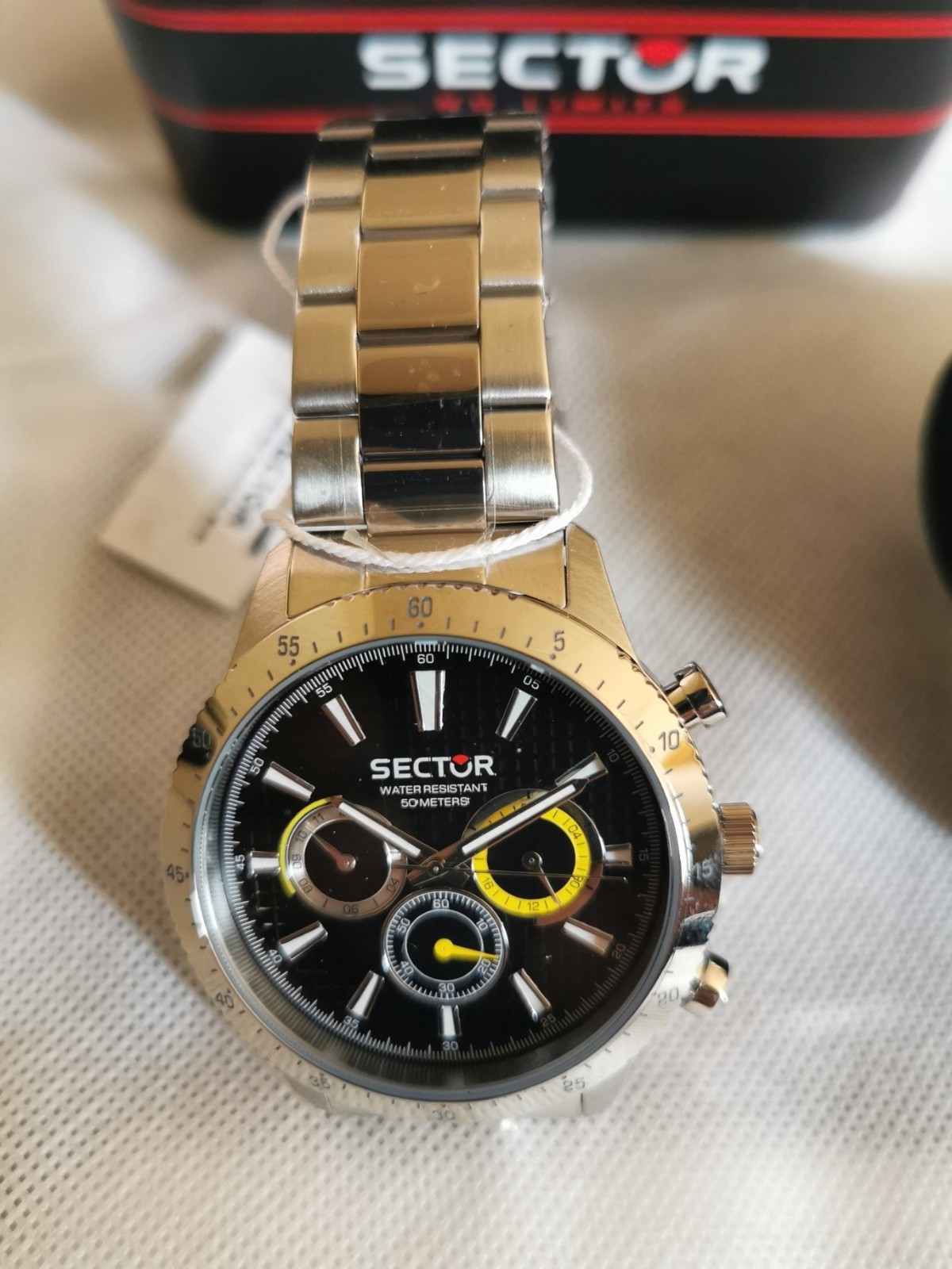 SECTOR 270 45MM MULT BLACK DIAL BR SS