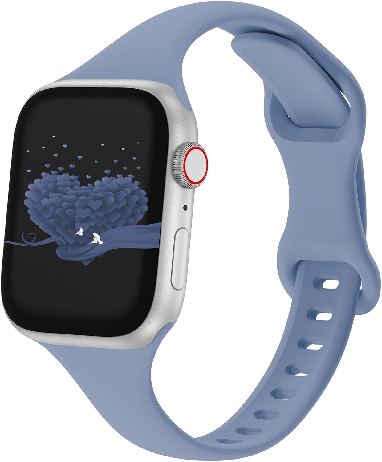2 for 1 Silicone Sport Band for Apple Watch Series 11, 10, 9, 8, 7, 6, 5 – 1, SE