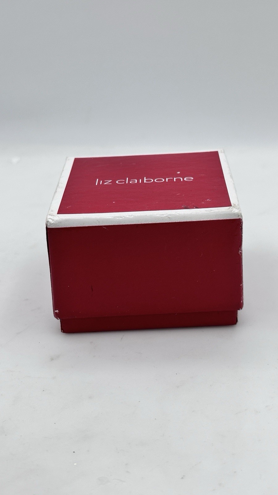Liz Claiborne Poinsettia Brooch Pin Red Green Rhinestone Beaded w/ Box NWT
