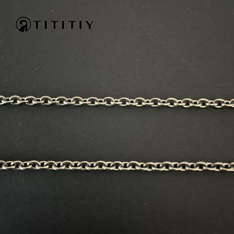 New Pure Titanium Necklace O-Chain Width 3mm Anti Allergic Fashion Easy To Match