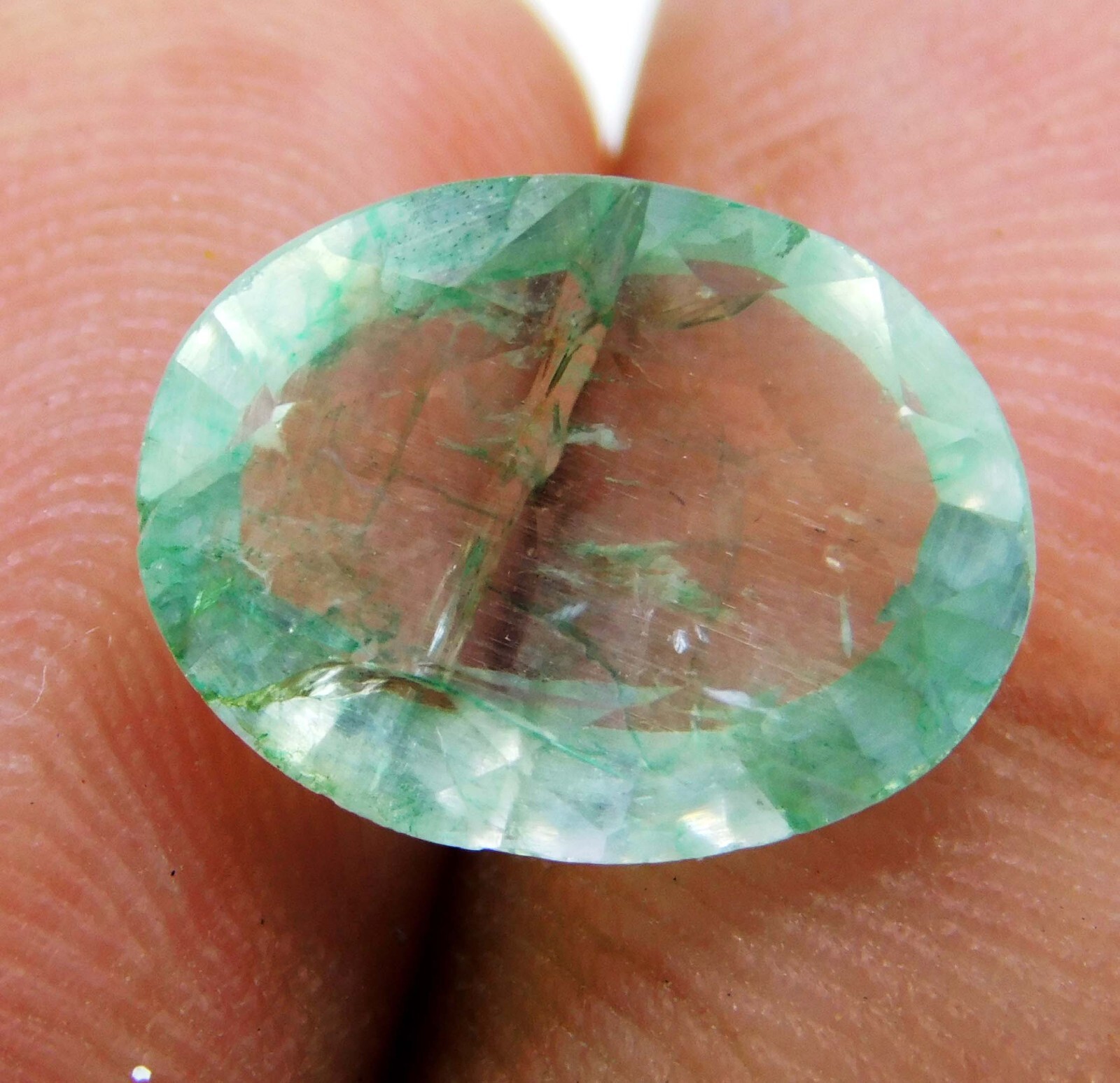 Natural Green Emerald 3.85 Ct Untreated Zambian Certified Loose Gems Oval