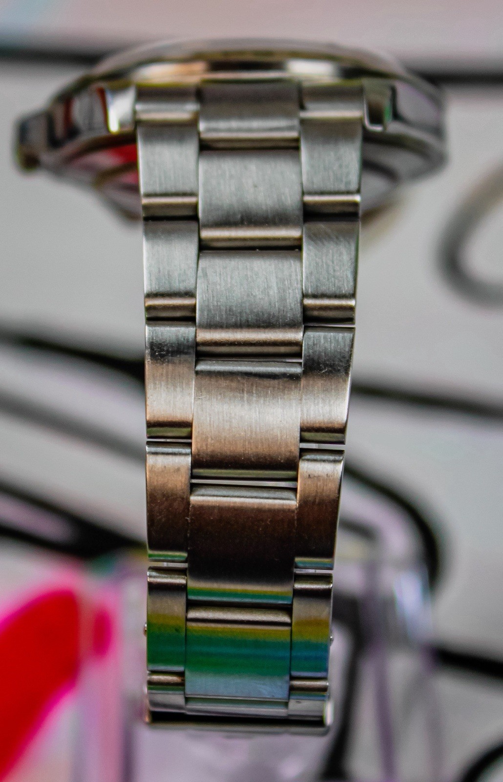 Rolex Explorer 2/ii 16570 Silver Oyster Bracelet with Clasp & GMT Silver Bezel