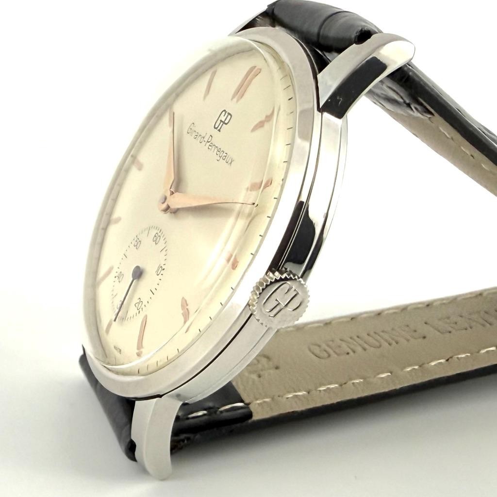 OVERSIZED GIRARD PERREGAUX MANUAL WIND DRESS VINTAGE GENTS WATCH STAINLESS STEEL