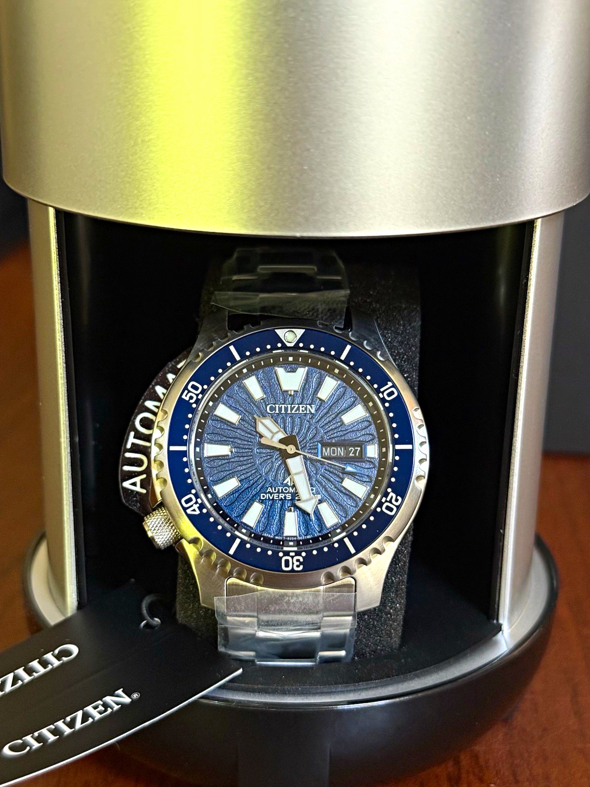 Citizen Promaster Fugu Automatic Dive Watch Blue Dial 44mm Brand New