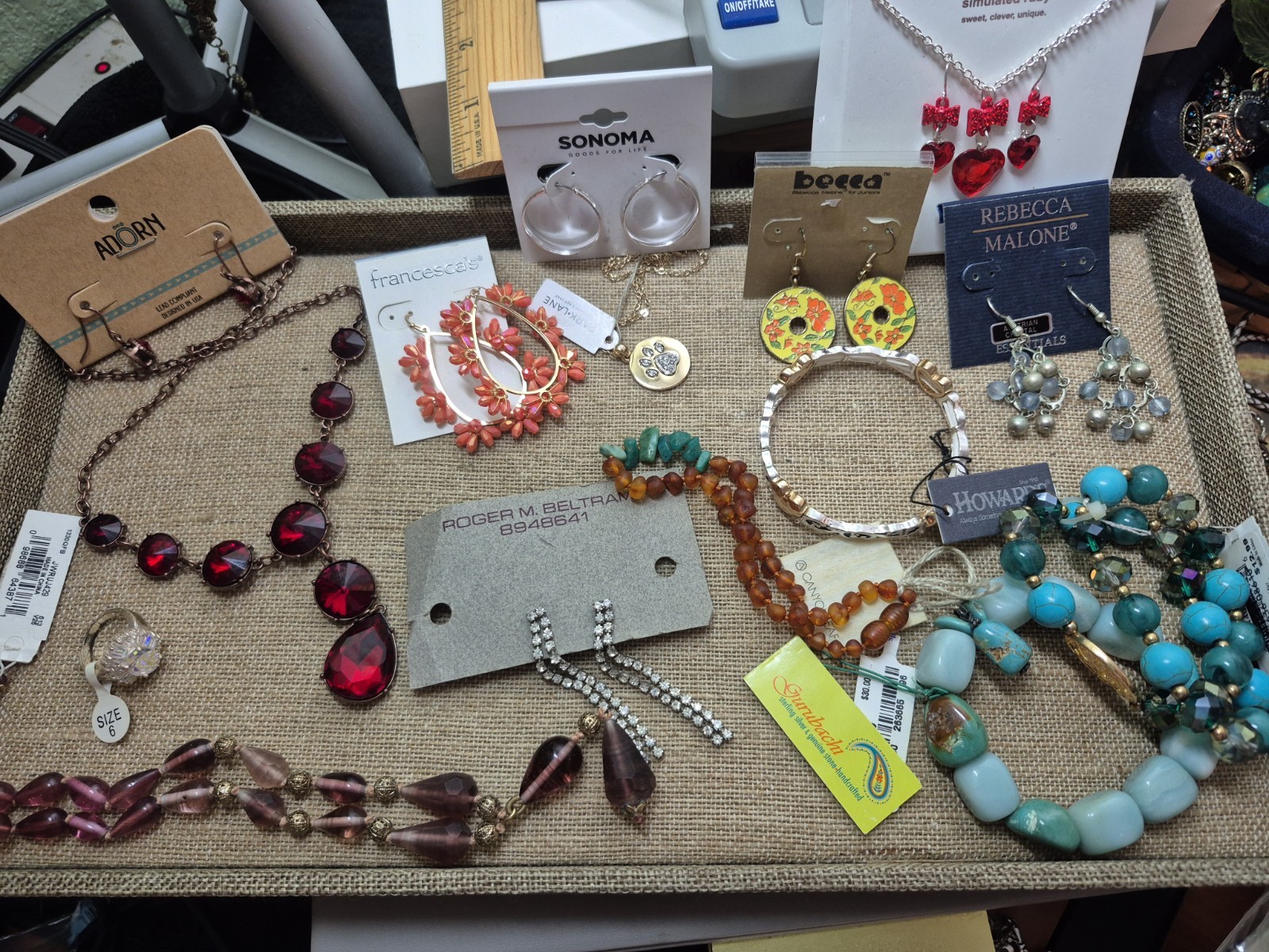 New With Tag Lot Designer Signed Jewelry Necklaces Bracelets Earrings Ring