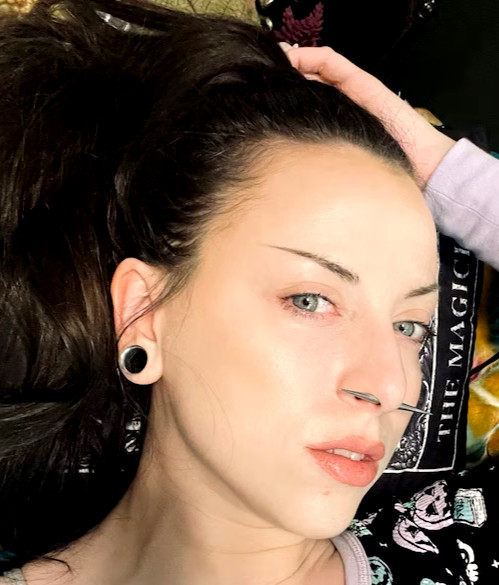 Large Double Spike Septum Bar Cone 16g (1.2mm) 60mm 316L Jewellery Piercing