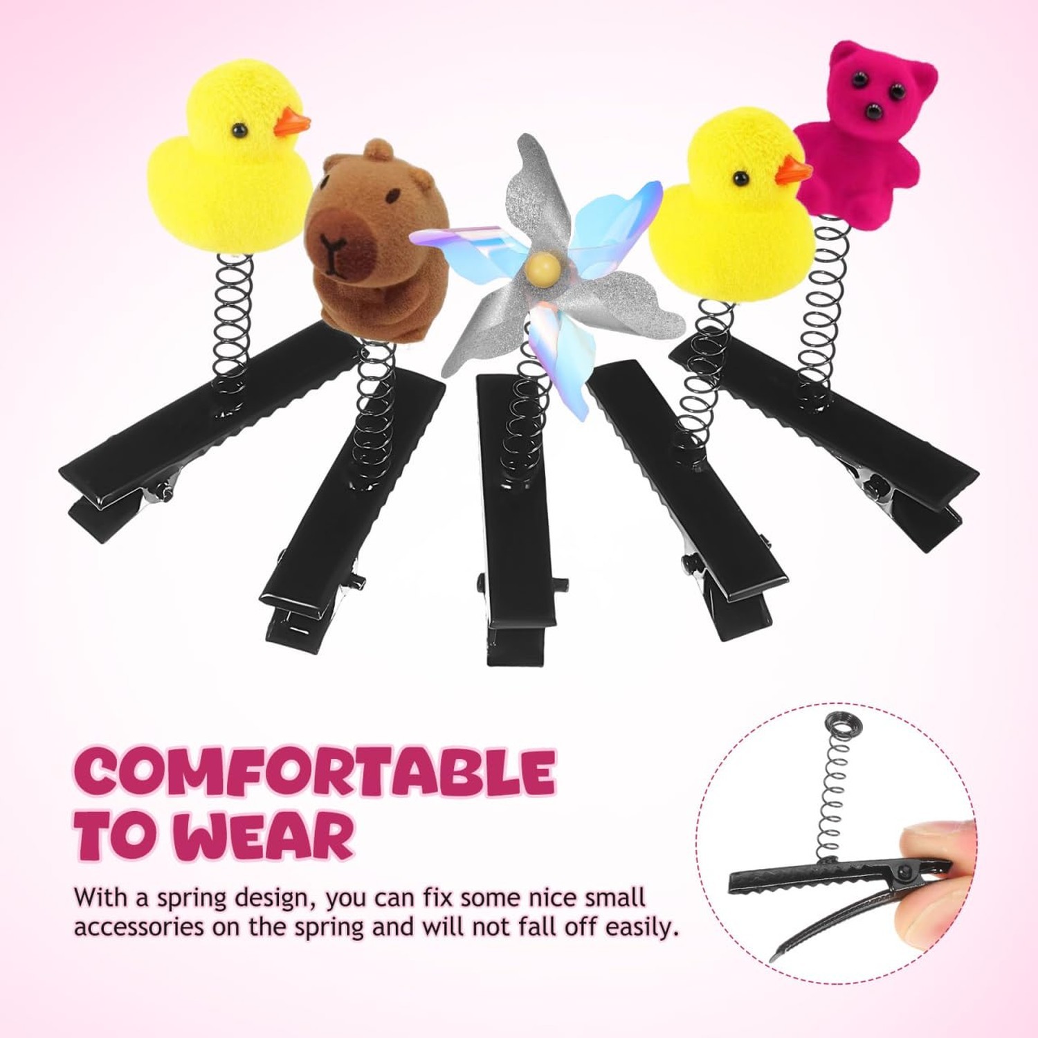 100pcs Metal Duck Bill Hair Clips DIY Hairpins Barrettes for Hair Styling Sch…