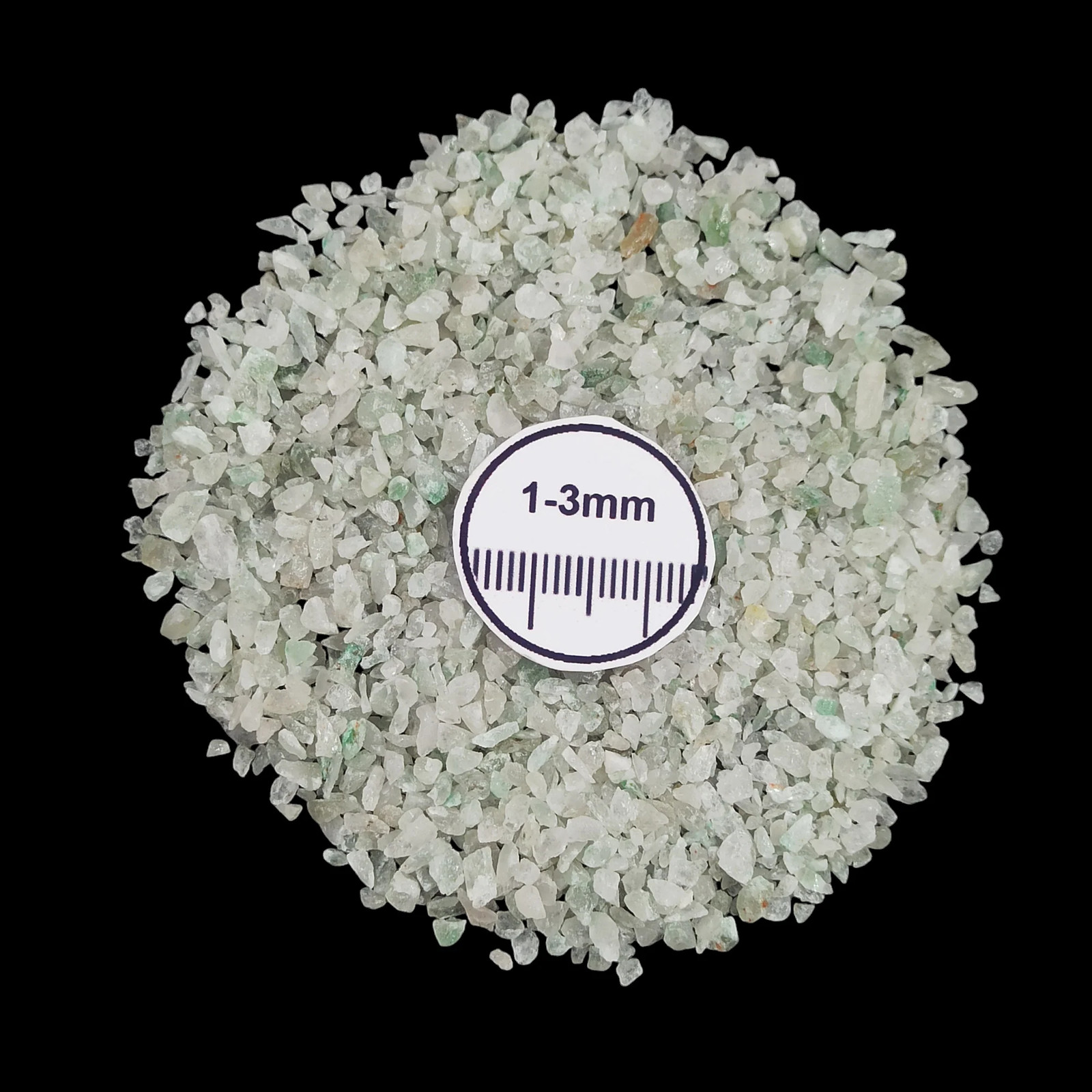 Green Aventurine 1-3mm Gemstone Granules for Craft Bottles Inlay