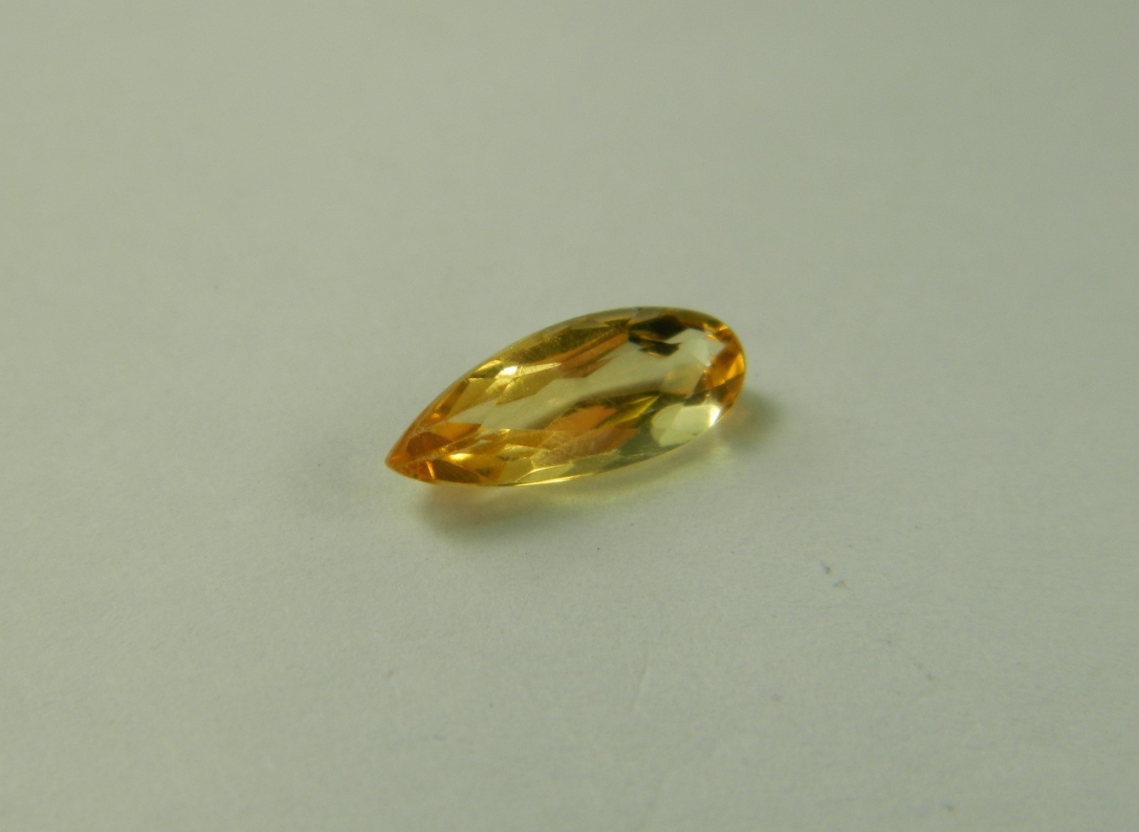 Imperial Topaz 1.27 Ct Clarity IF Pear Cut Natural Golden Brazil I070