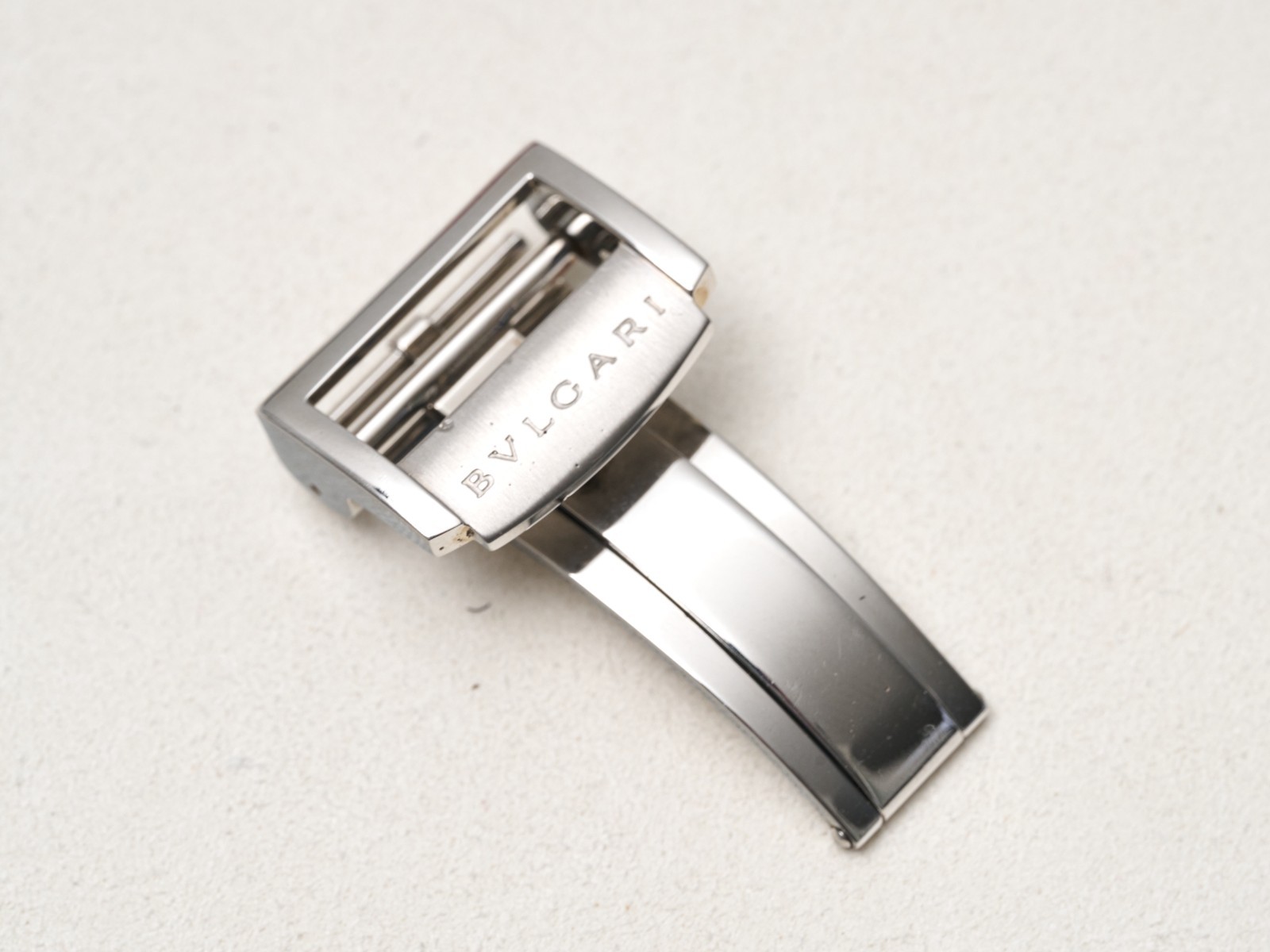 Bvlgari Bulgari 18mm Deployment Buckle Clasp Fold Over Stainless Steel