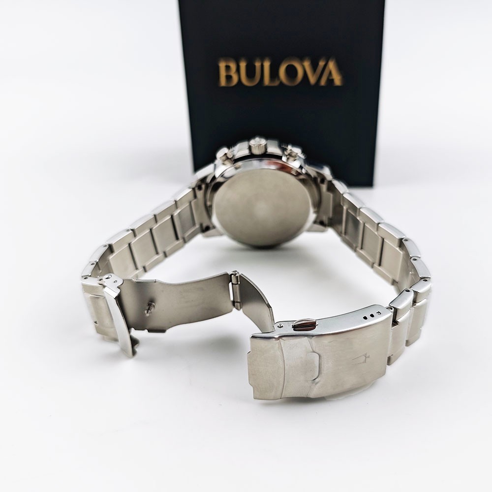 Bulova 96B272 Marine Star Black Dial Men’s Quartz Chronograph Watch 45mm