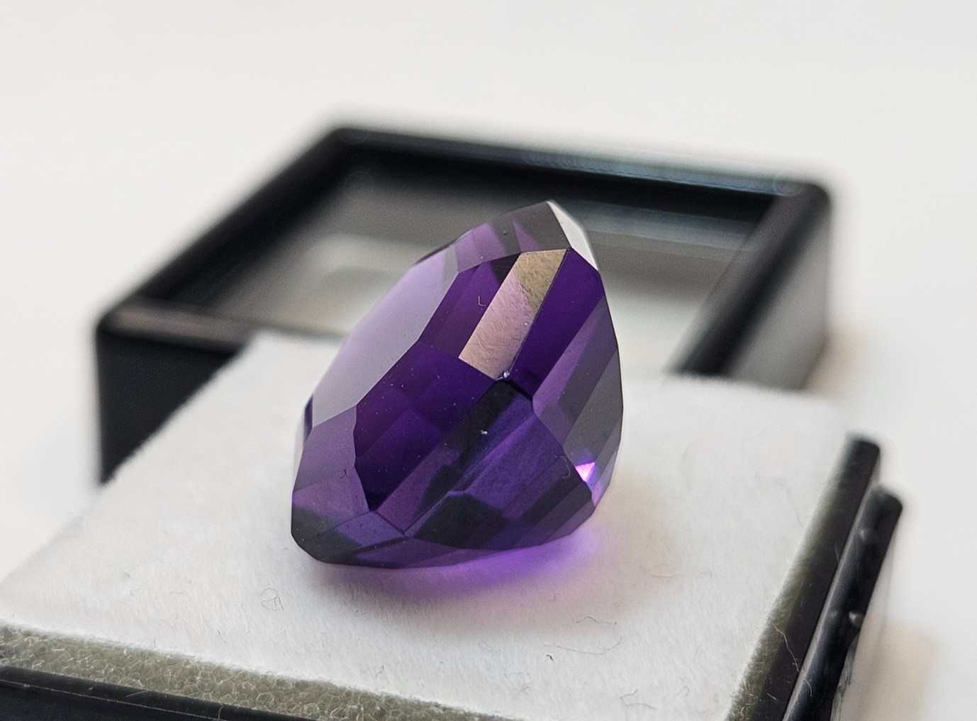 Amethyst 12+ Ct Natural Purple Hexagon Cut Loose Gemstone For Ring & Stud Making