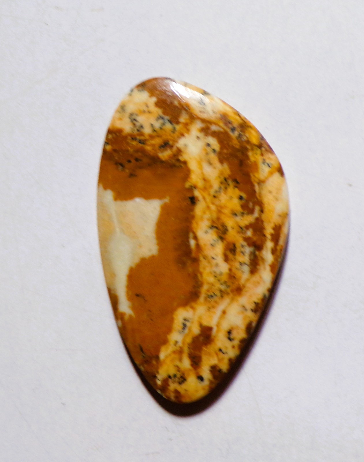 24.50 Cts Natural Picture Jasper Cabochon Loose Gemstone 36.4X21.5X4MM