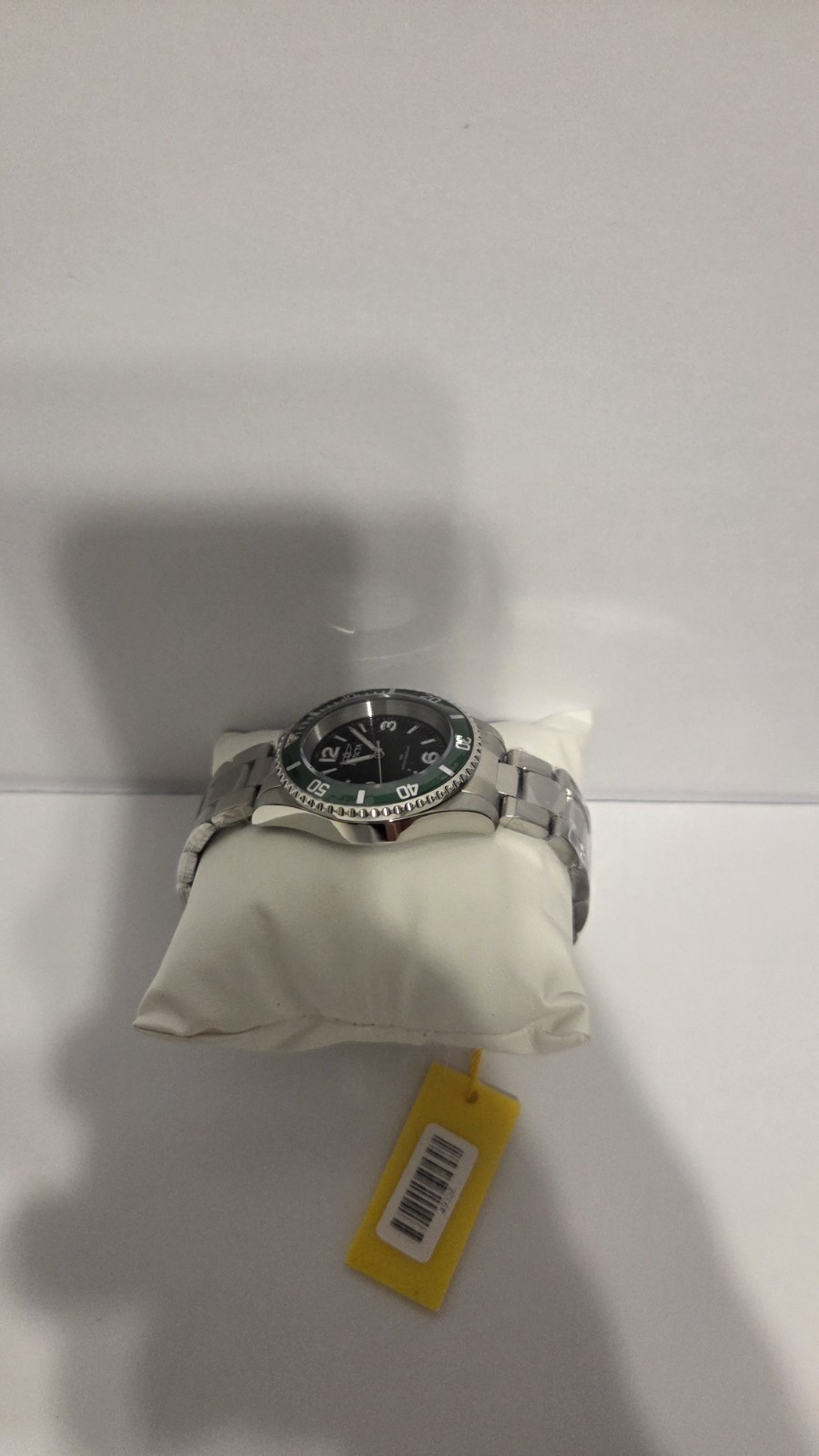 Invicta Specialty Rowan Men’s Watch 40mm Black Dial Green Bezel Steel 49338 New