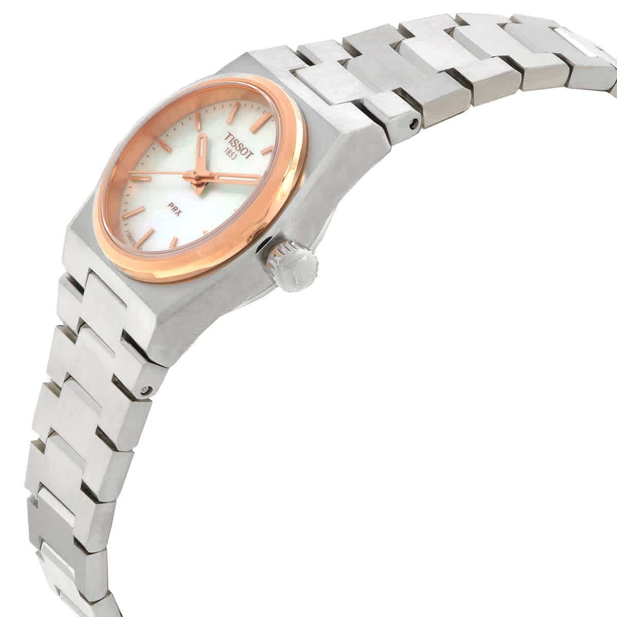 Tissot PRX Quartz White MOP Dial Ladies Watch T1370102111100