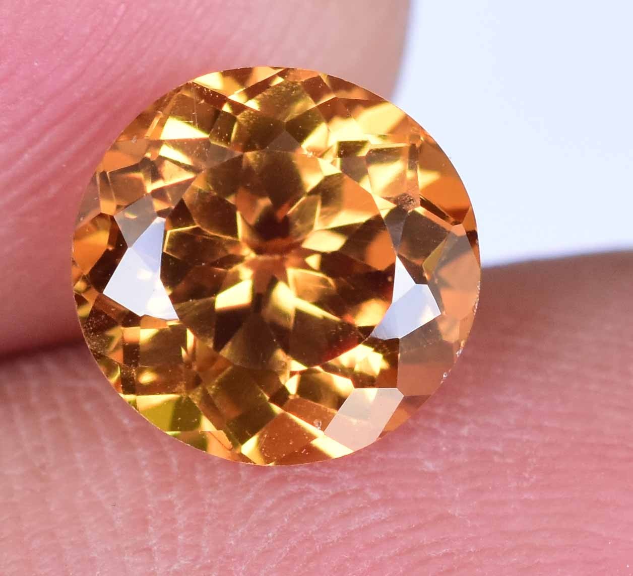 Natural Ceylon Padparadscha Sapphire 3.30 Ct Stunning Round Certified Gemstone