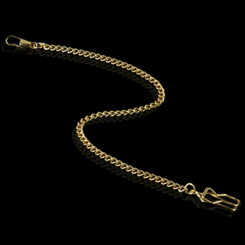 1pcs 38cm Chain Vintage Pocket Watch FOB Pendant Chain Bronze/Silver/Gold/Black