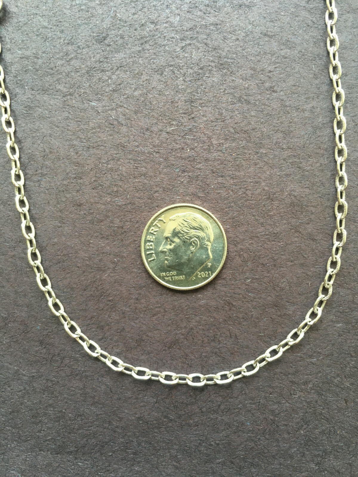 24.5 inch Stainless Steel Cable Necklace Vintage 2.2 MM Choker Chain NO CLASP