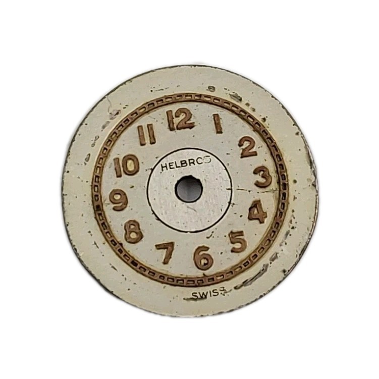 Helbros 15.1mm Swiss Metal Watch Dial Only 1851