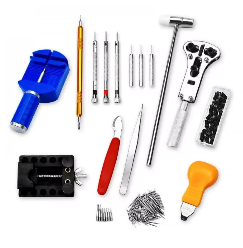 147Pcs Watch Repair Back Case Pin Link Spring Strap Remover Opener Tool Kit Set