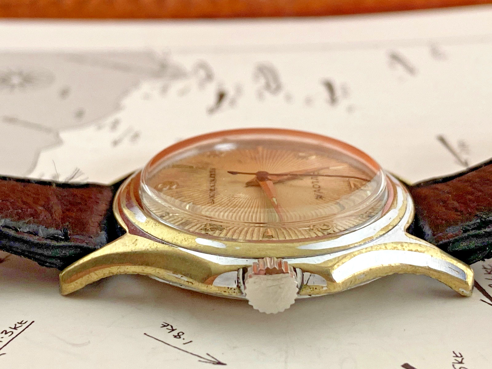 BULOVA SABRE JET Mid-20th Century 1954 Men’s Vintage Auto Self Winding Watch
