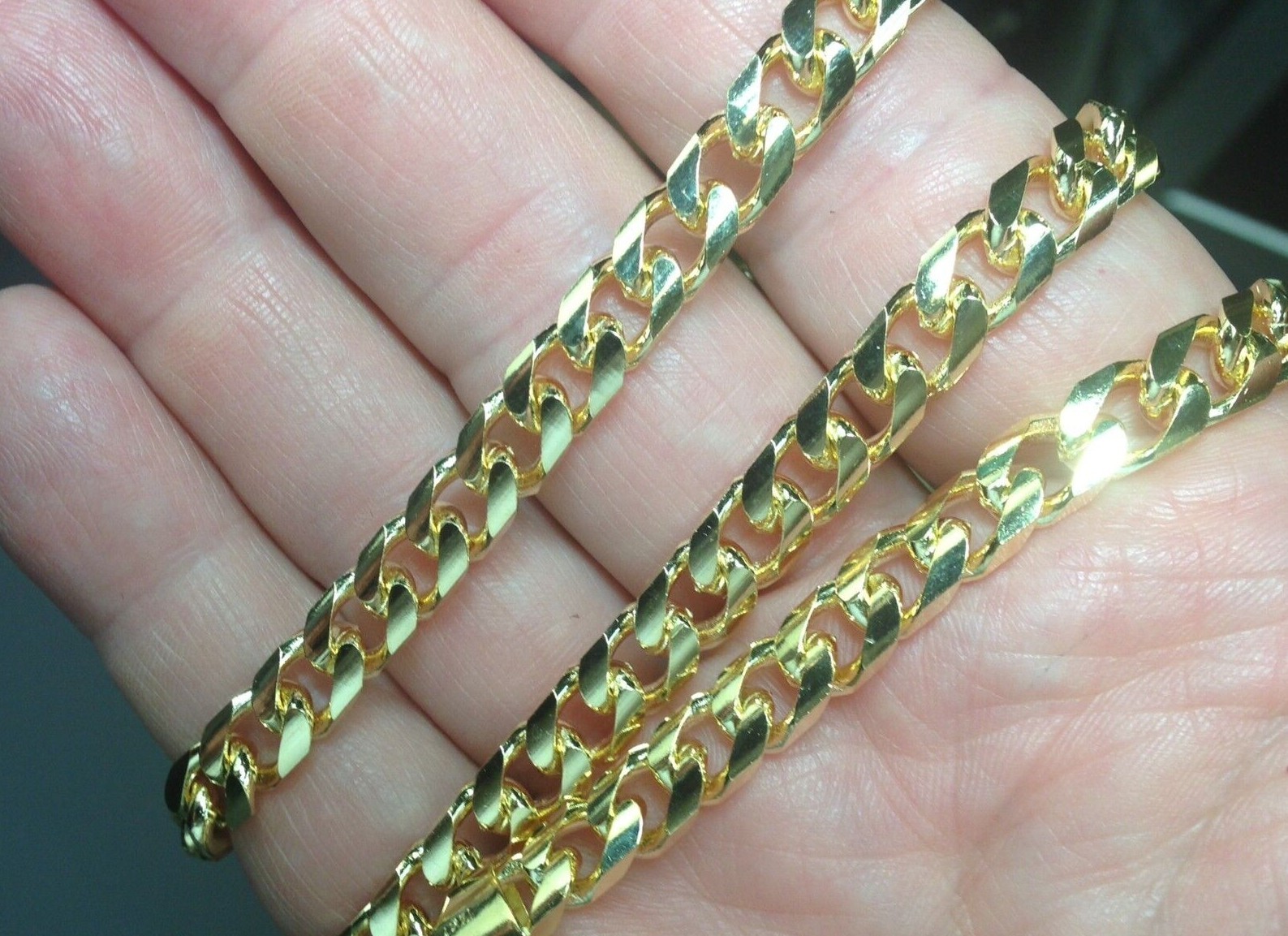 10k Yellow Gold 24″ Solid Miami Cuban Curb Link 6 mm 58 grams Chain/Necklace