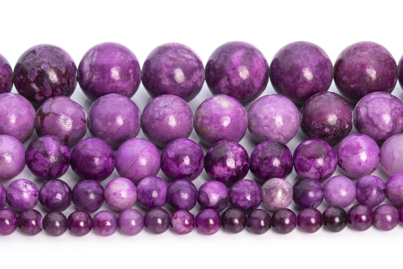 Jasper Beads Sugilite Purple Color Round Loose Beads 4-5/5-6/8/10/11-12MM