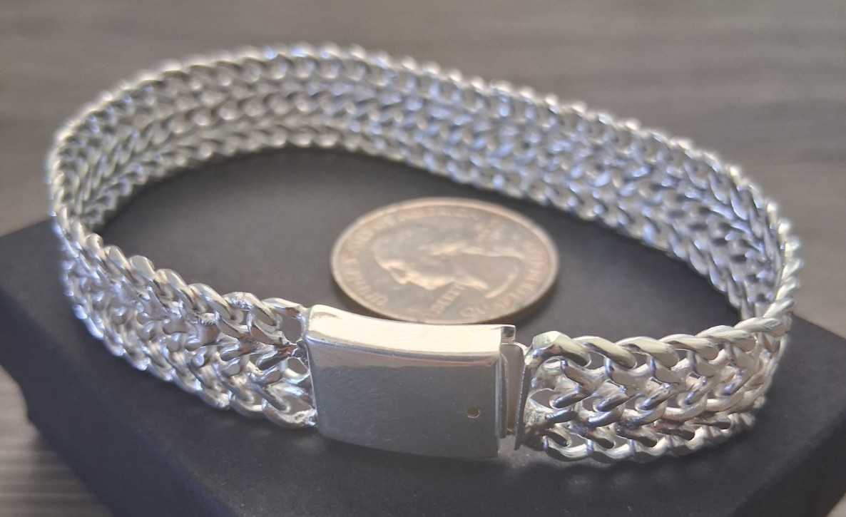 esclava de plata 925 estilo petatillo hecha en mexico