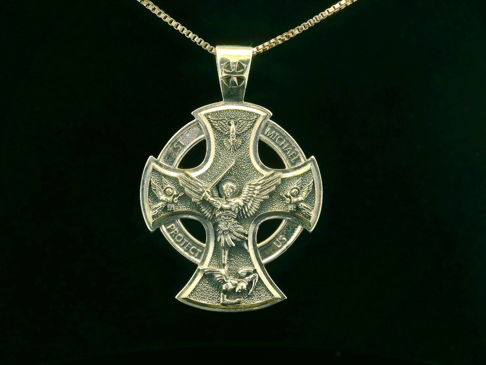925 Sterling Silver Saint Michael Necklace