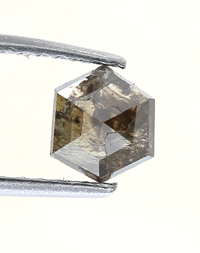 0.50TCW Hexagon Shape Step Cut Natural Diamond – 5 x 4.5 MM