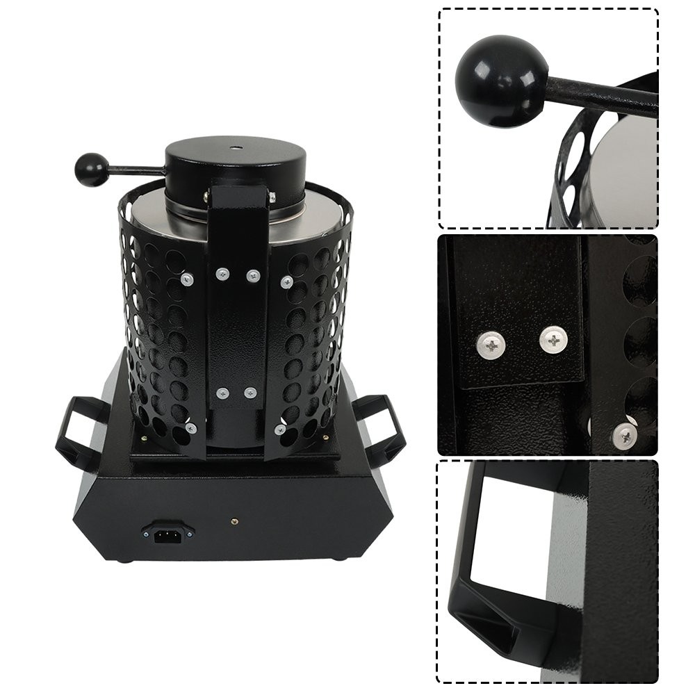 3KG Refining Casting Furnace Electric Metal Melting Furnace Forge Kit+Mesh
