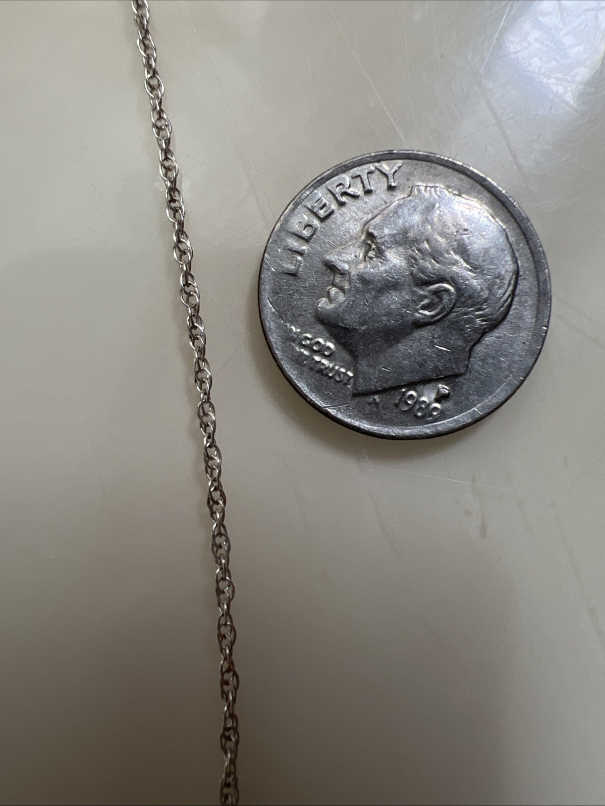 ELKA 925 Sterling Silver Vintage Signature Chain Necklace 18”